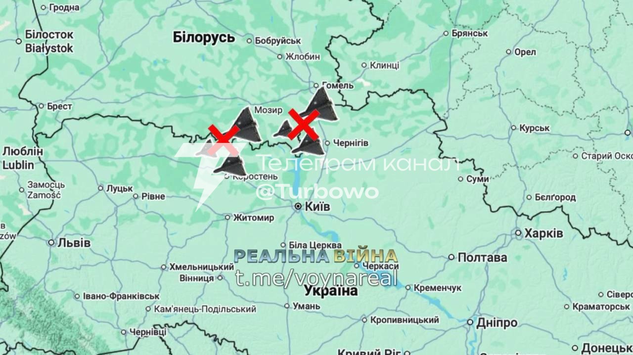 Шахеди не з’являються біля кордону з Білоруссю вже три дні