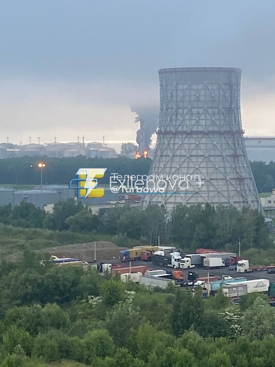Горить нафтовий термінал у Санкт-Петербурзі після атаки БпЛА