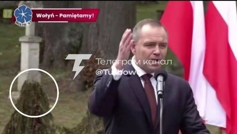Поляки замаскували сітками українські могили з тризубами в галицькому селі Радруж…