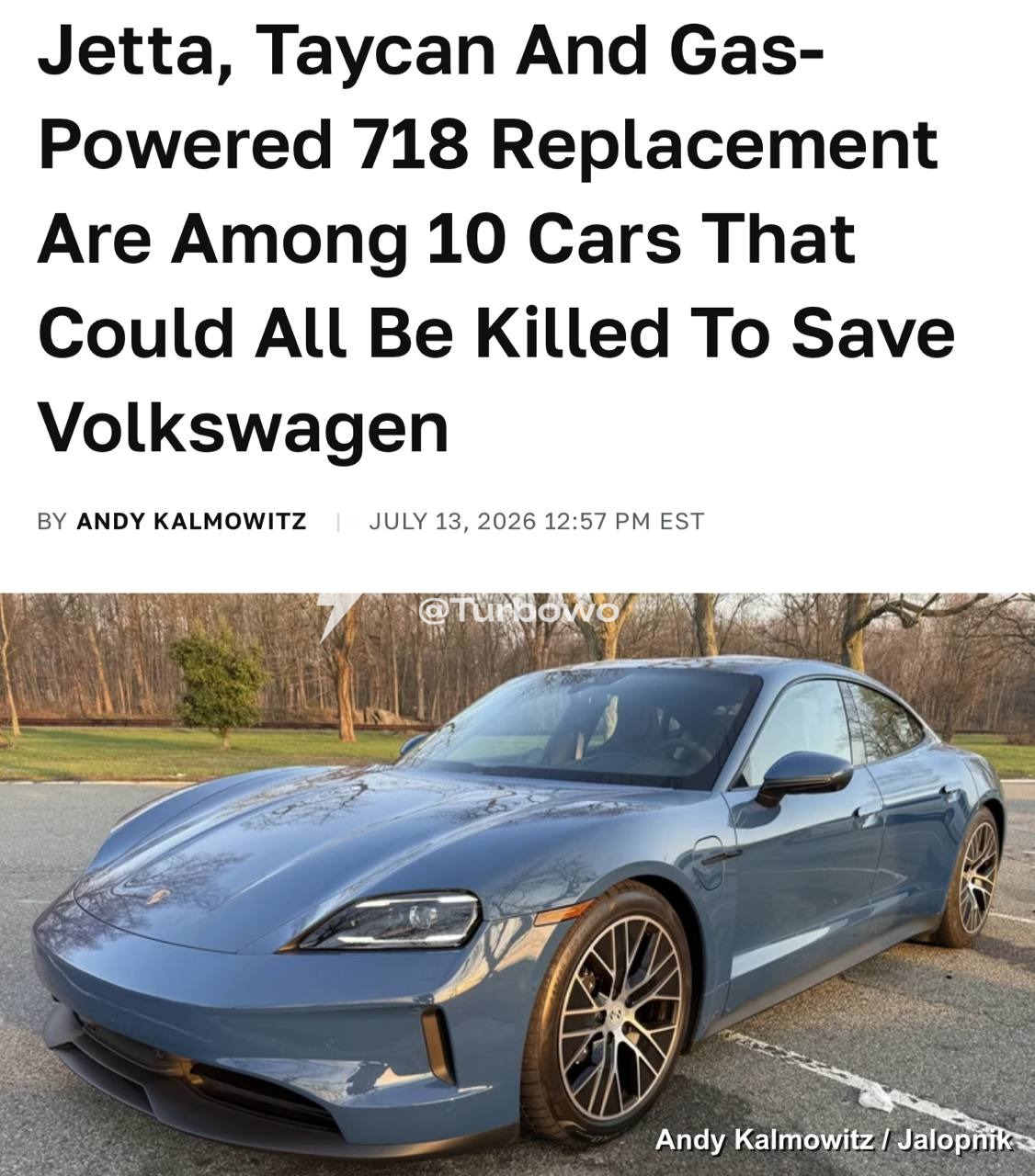 Volkswagen скорочує модельний ряд , щоб заощадити близько 7,4 млрд доларів