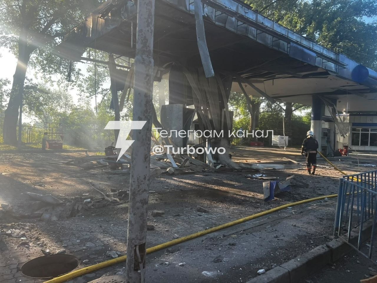 Росіяни атакували АЗС у Житомирській області Одна людина постраждала