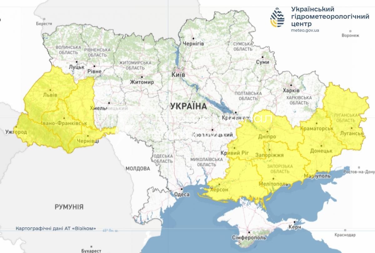 Негоду прогнозують на 15 липня в деяких областях України За даними…