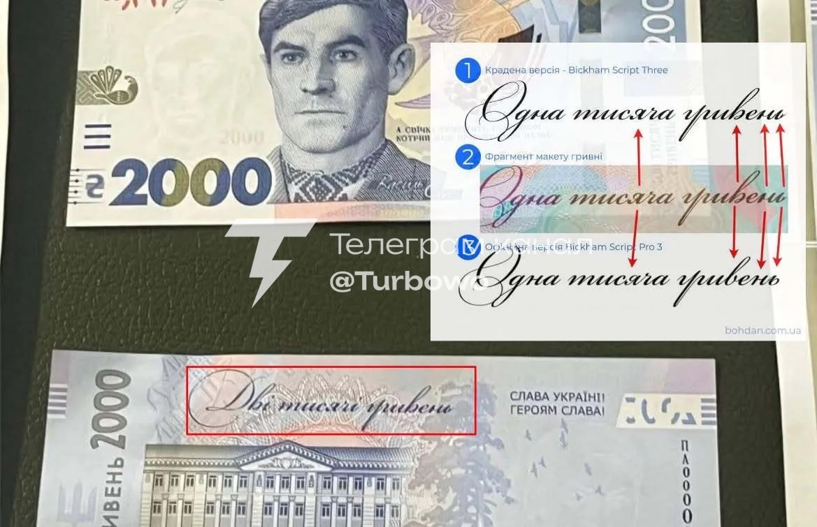 НБУ терміново змінив дизайн нової купюри 2000 гривень На початковому макеті напис…
