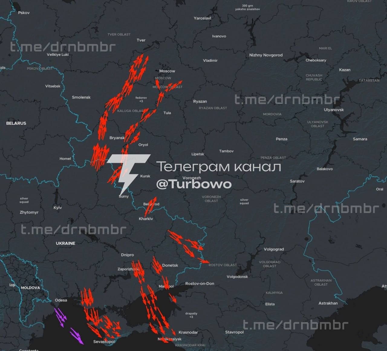 Близько 280 безпілотників атакують тимчасово окупований Крим та інші окуповані…