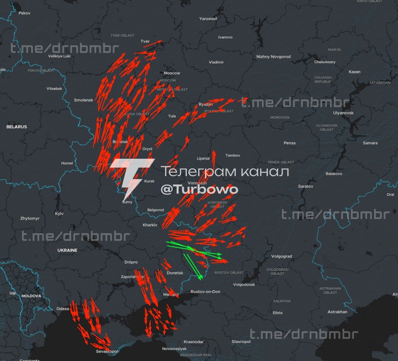 Понад 400 дронів і крилаті ракети вже атакують ТОТ і території рф