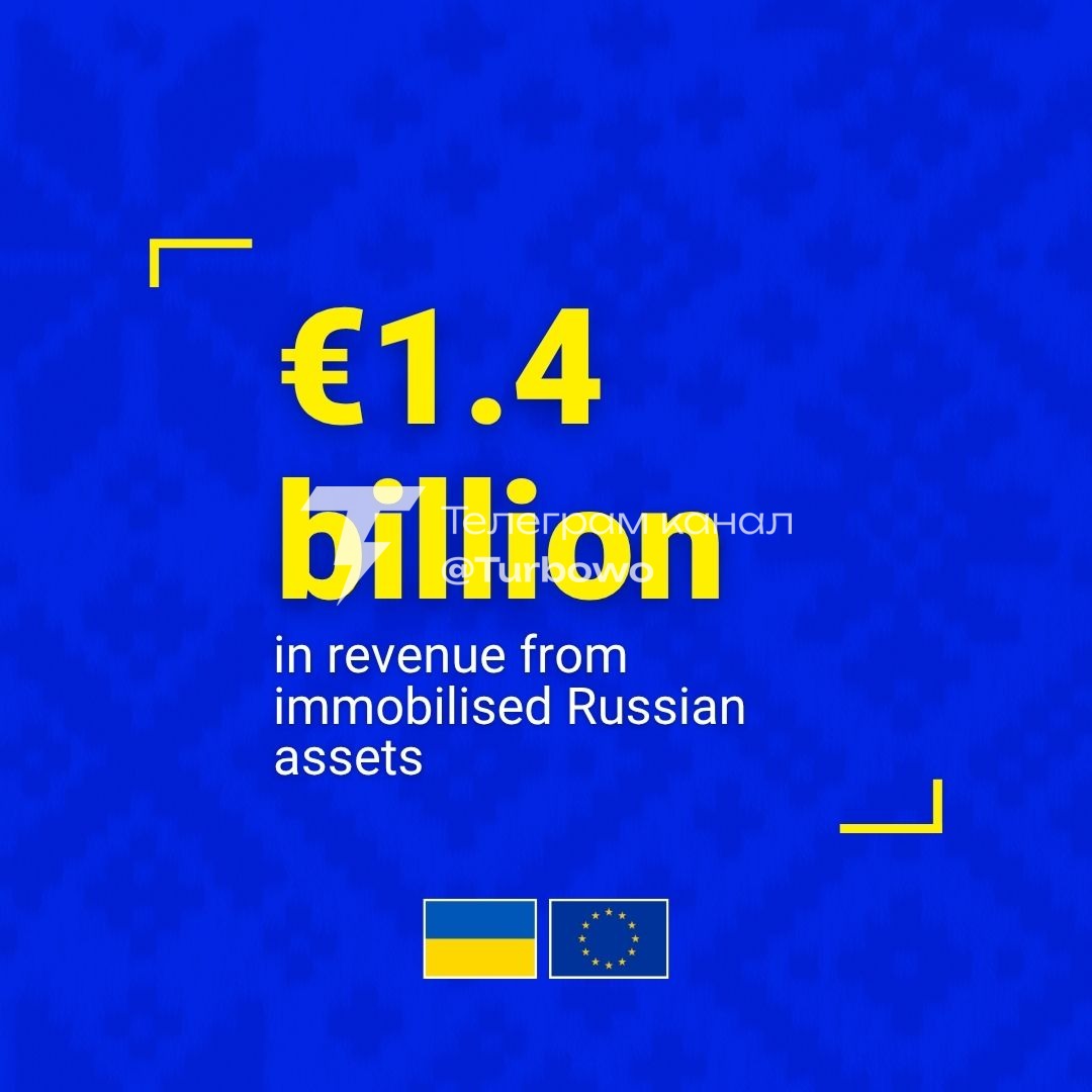 Євросоюз надасть Україні 1,4 мільярда євро заморожених активів рф: Урсула фон дер…